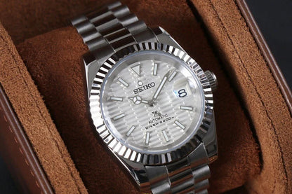 Seiko Datejust Honeycomb White