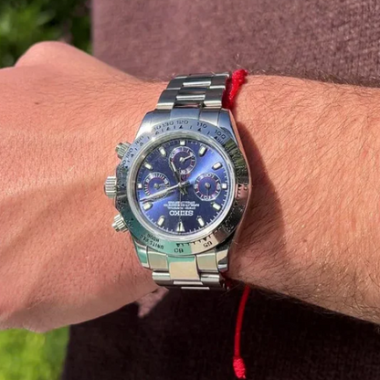 Seiko Daytona Silver Blue