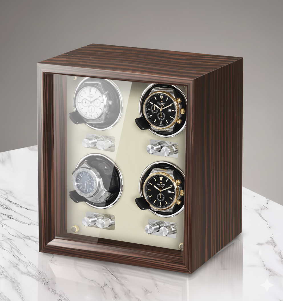 Caja de relojes giratoria