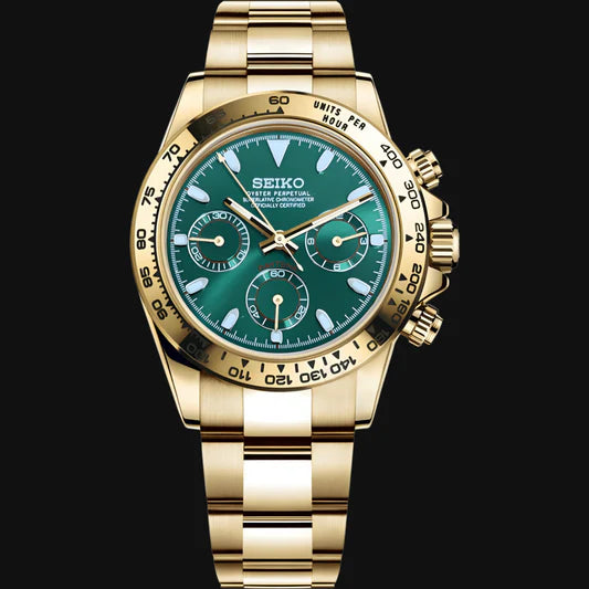 Seiko Daytona Gold Green