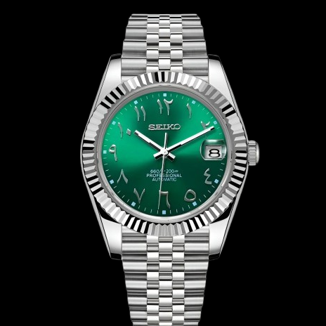 Seiko Datejust Arabic Green