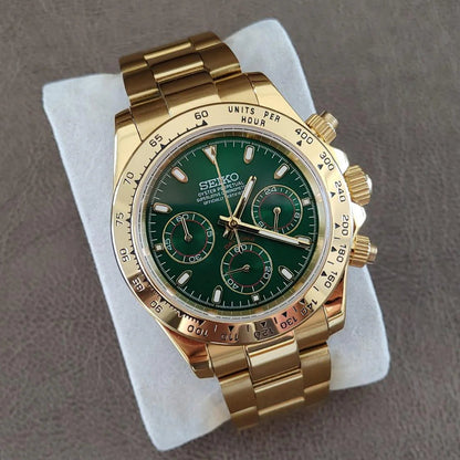 Seiko Daytona Gold Green