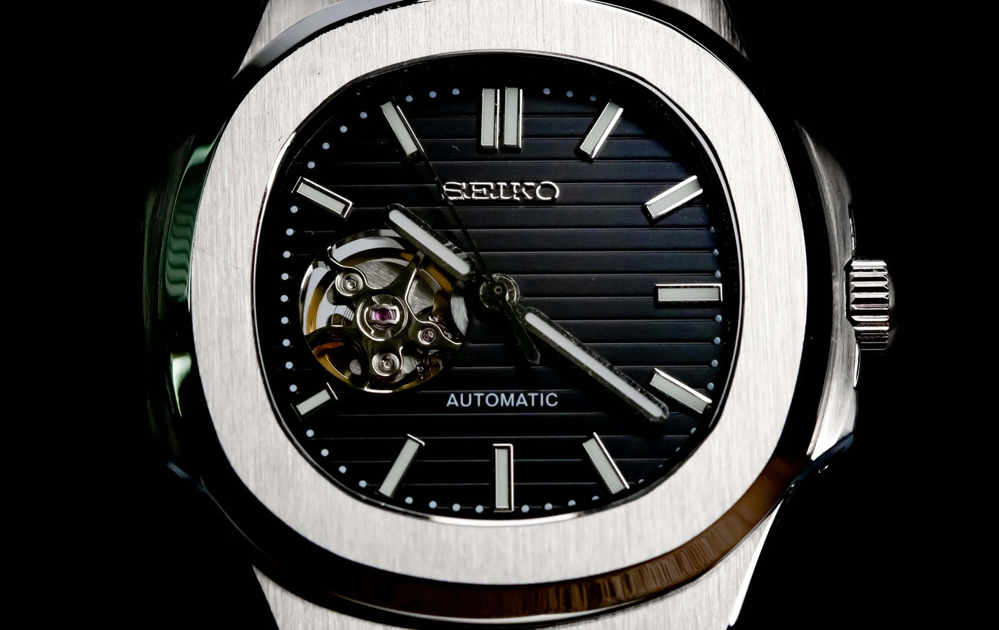 Seiko Nautilus Openheart Black