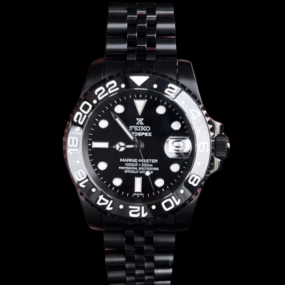 Seiko GMT Triple Black