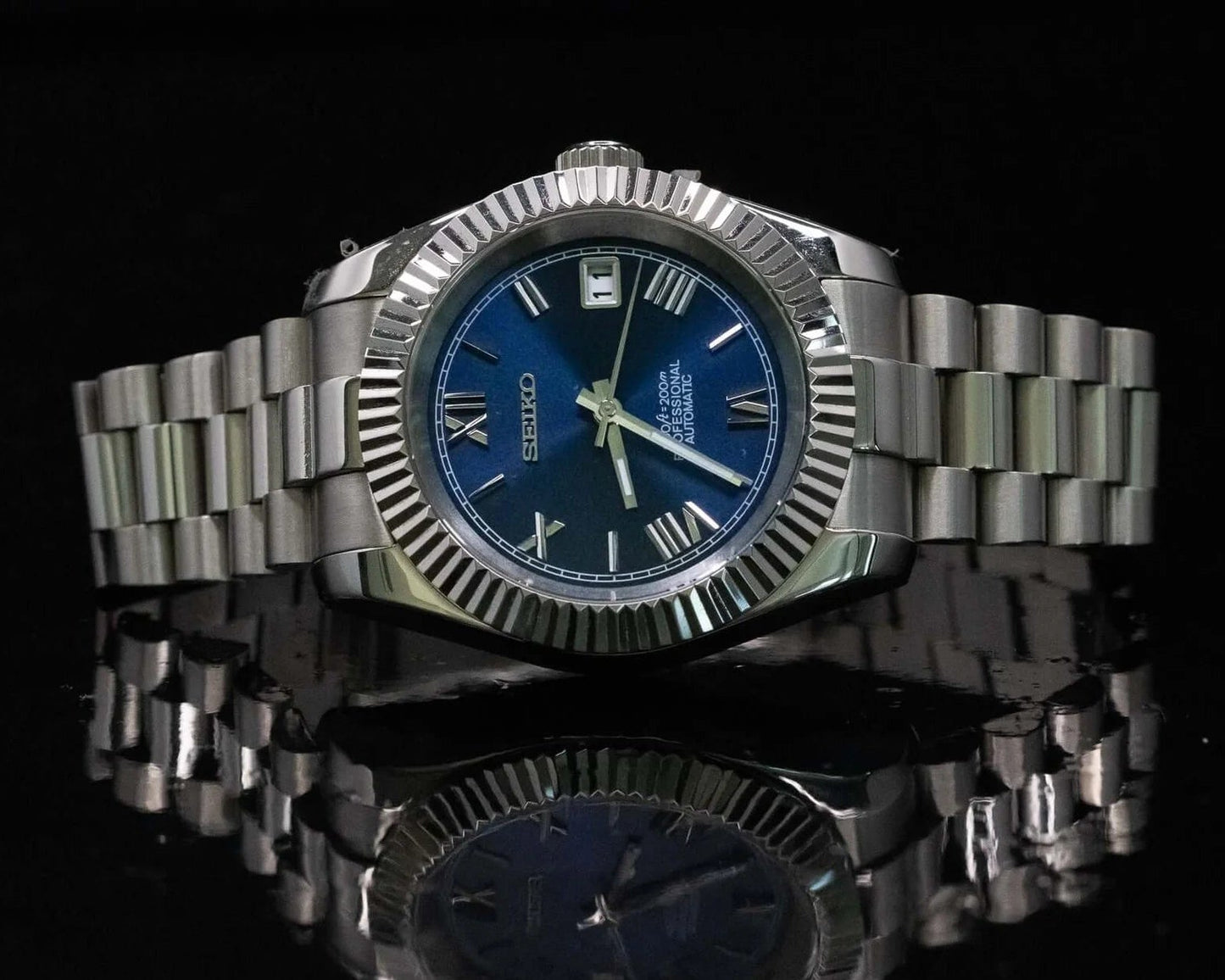 Seiko Datejust Roman Blue